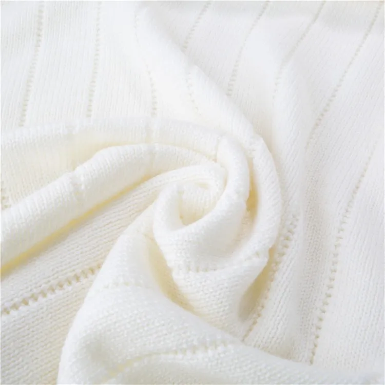Luxury Washable Merino Wool Knitted Baby Blanket