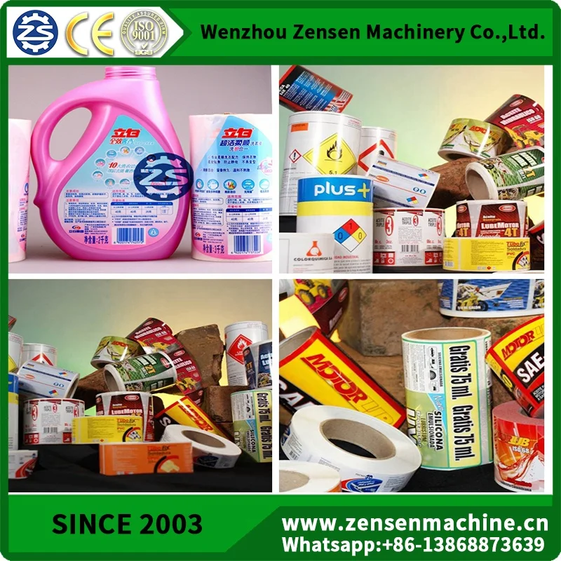 
Five(5) Color Paper Sticker Label Roll Flexo Printing Machines 