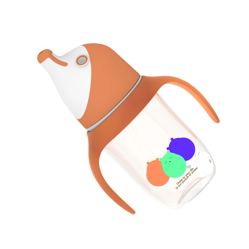 Wide Neck PP Baby Feeding Bottle With Handle Manufactory