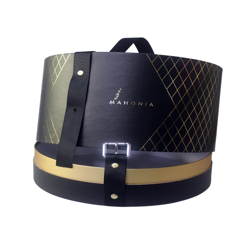 
Custom made luxurious wedding round cake box paper tube packaging for birthday cheese cake 