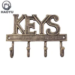 factory sale antique cast iron metal coat hooks for home decor wall decoration hanging key/clotging wholesale cheap