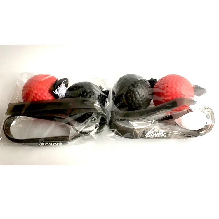 Amazon hot sale PU rubber Soft ball training Boxing magic Ball Boxing reflex Ball With Silicone Headband