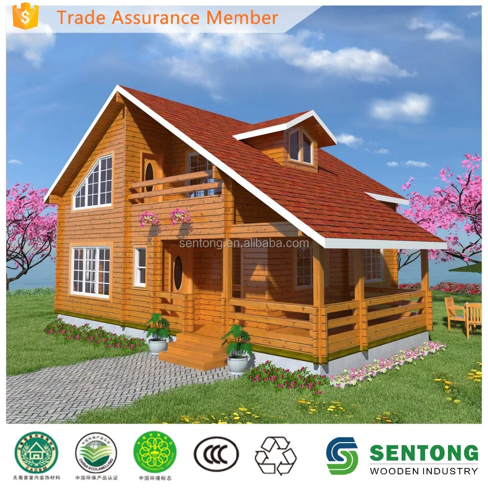 2016 Latest Design Prefabricated Wooden House for Sale