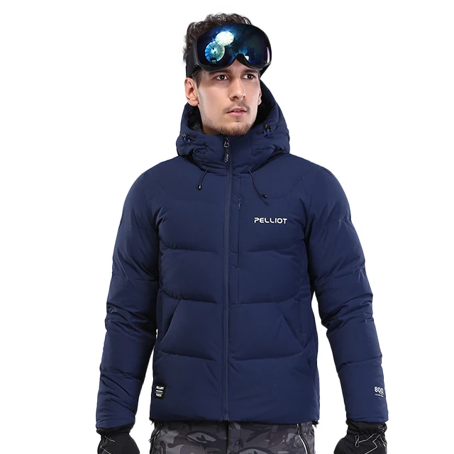 Feather Mens Winter Jacket 2023 Custom Brand Super Warm 800 Fill Power Down Customized Logo 100% Polyester Print for Men Support