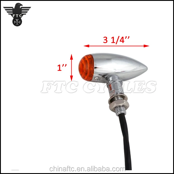 Mini Motorcycle Metal Bullet Turn signals, indicator,Bicycle Turn signal light