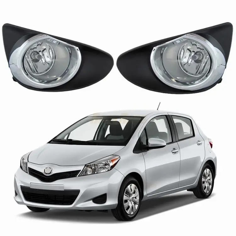 Завод Поставщик 12 В 55 Вт автомобилей Туман свет лампы для 2012 Yaris хетчбэк/2013 2014 Vitz с коммутатором комплект проводов и Chrome крышка