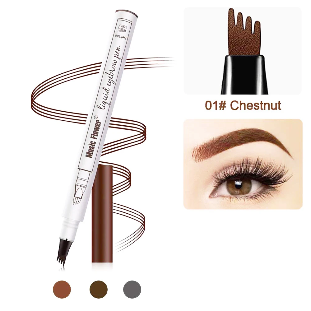 Ready to Ship In Stock Fast Dispatch Accept OEM fine sketch liquid 3d eyebrow pencil tattoo pen waterproof eyebrow pencil