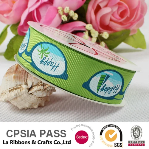 Оптовая продажа красивая корсажная лента из 100% полиэстера с принтом