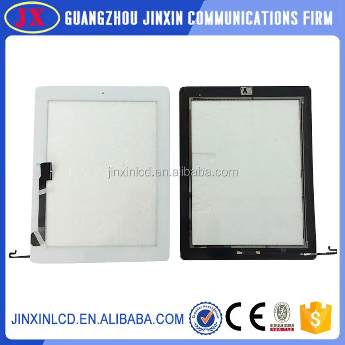 12 месяцев гарантия сенсорный экран digitizer ассамблеи для ipad 4 с полным испытания