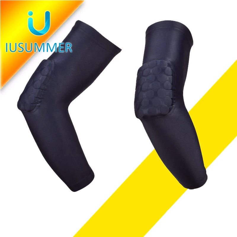 
Polyamide Fabric High Elasticity Elbow Sleeve Protector for Basketball Running Gym Exercise Sports Protective Gear 