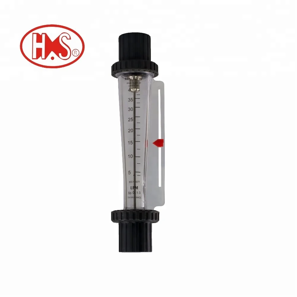 different size plastic tube metal float flow meter rotameter for water