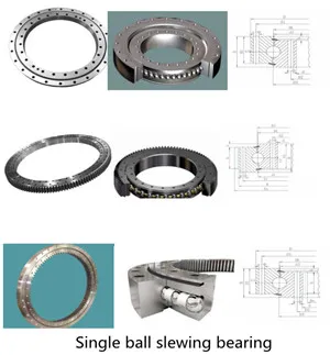 Inner teeth type 42CrMo/50Mn excavator slewing bearing ring