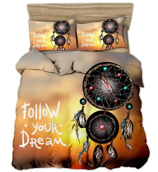 
3D/5D digital printed character bed sheets Luxury Duvet Cover, dream catcher bedding sets. 