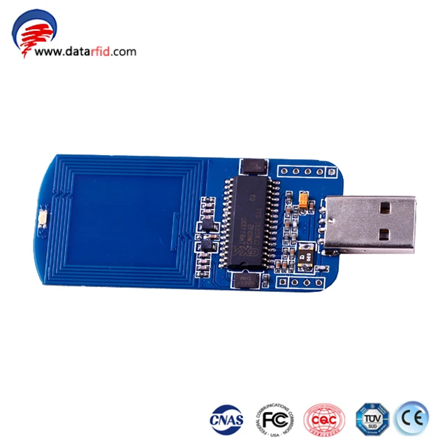 Мини nfc usb РФ 13.56 мГц Бесконтактные RFID Card Reader/писатель модуль внешней антенны Arduino