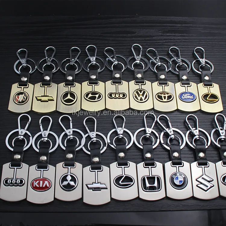 Factory Wholesale Gold Plated Car Brand Logo Key chain Custom Metal Key chain