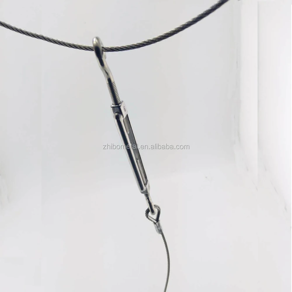 High Polished rope fittings rigging hardware Stainless Steel Open Body Turnbuckles