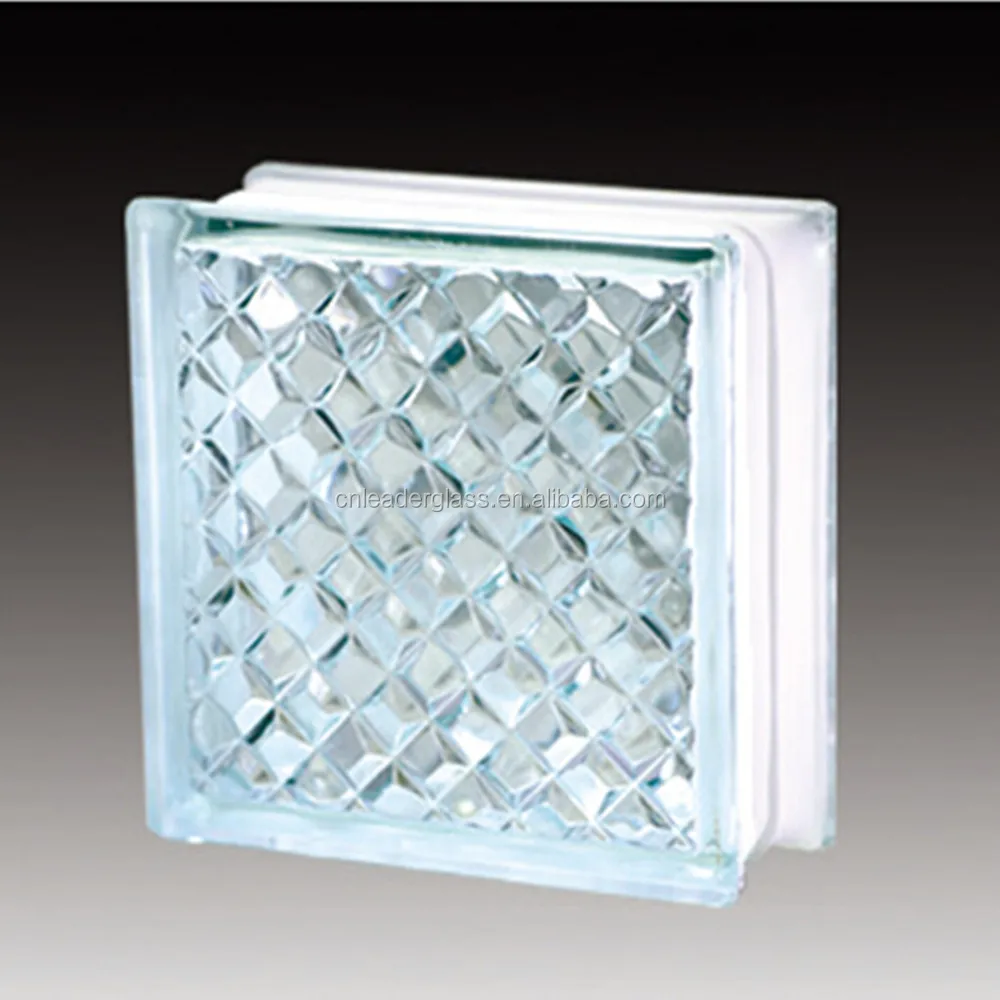 High Quality Flat Shape Clear Glass Block