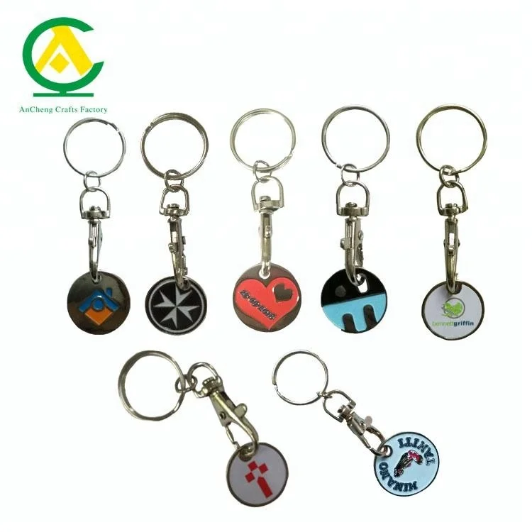 2023 металлический брелок для монет под заказ сувенирный