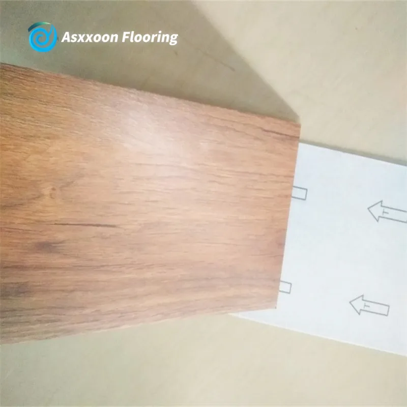 1.2mm Thick Plastic Pvc with self adhesive wood flooring Back and Wood Grians Vinyl Flooring pvc flexible plastic floor sheet