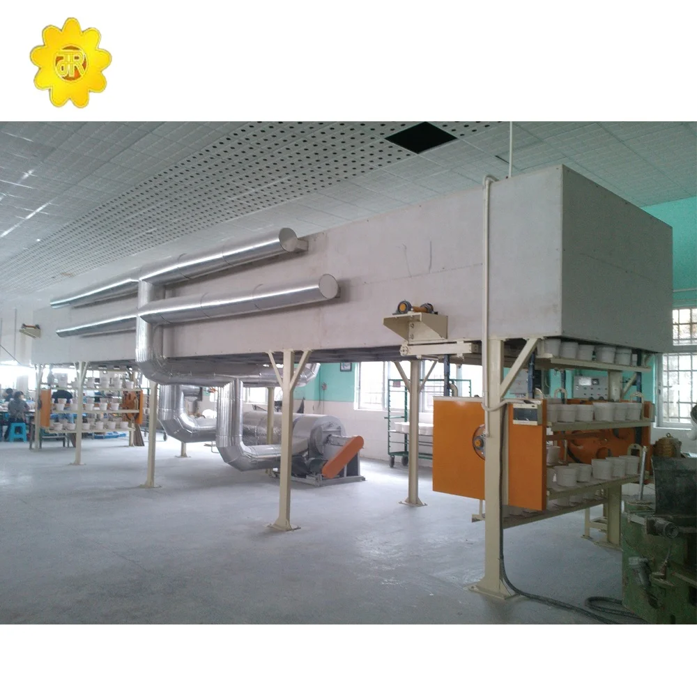 
ceramic tableware cups bowls drying line Basket type dryer 