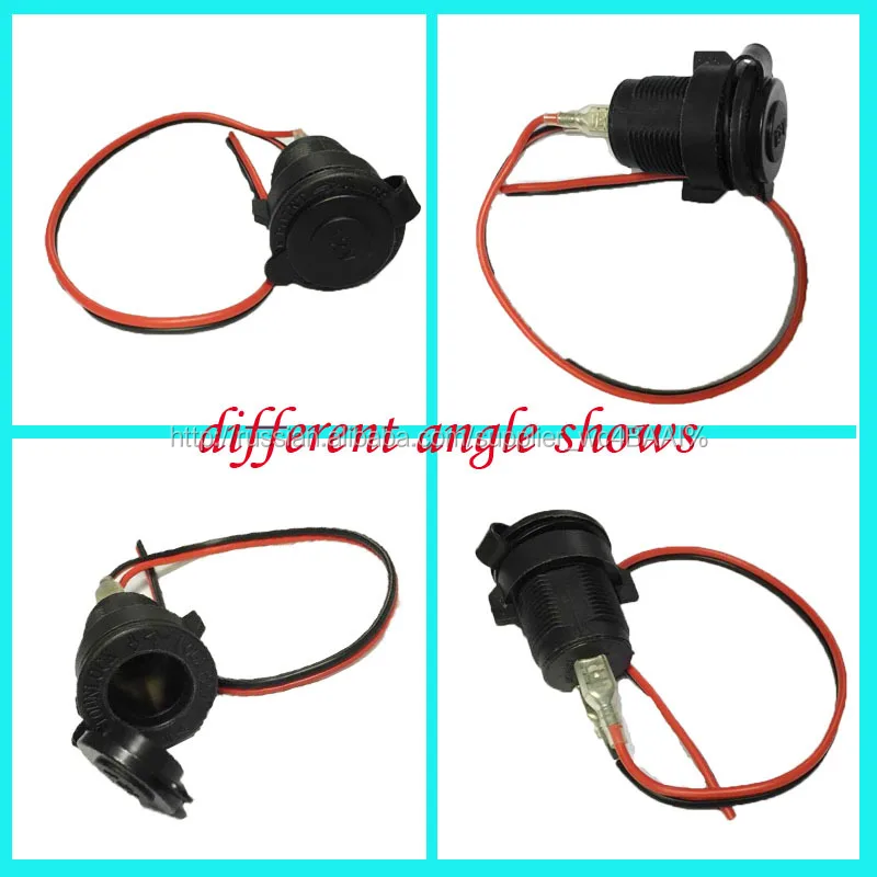 Черный и красный цвет двойной автомобилей usb зарядное устройство с 12 В гнездо