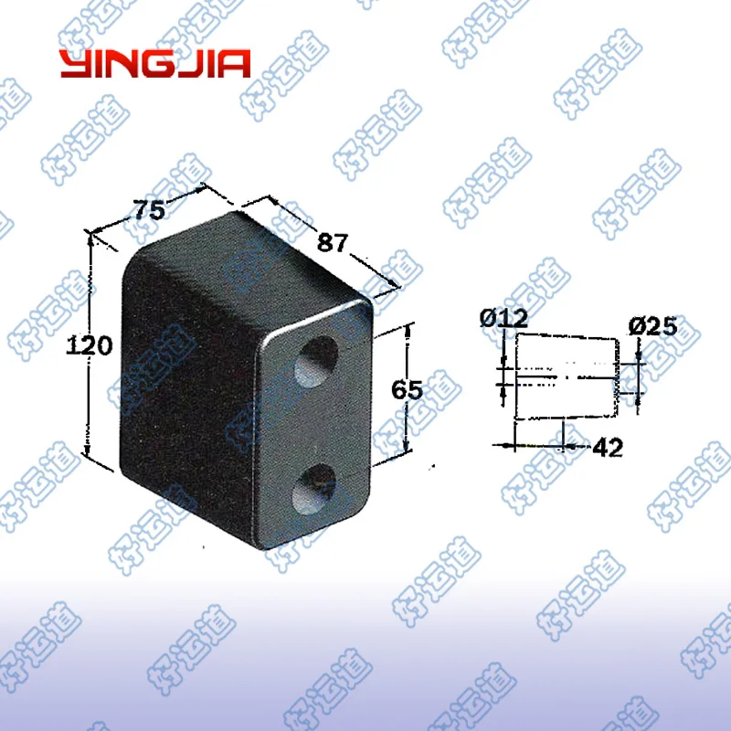 Крыло резиновый бампер для док-станции грузовиков 08309