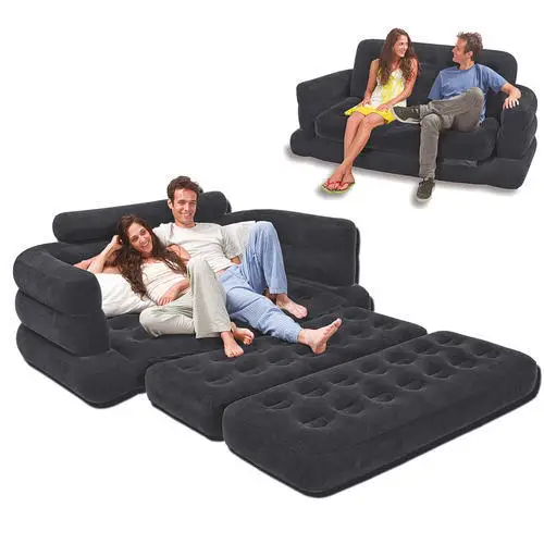 
Intex 68566 air fabric adults air sofa inflatable lounge sofabed indoor 