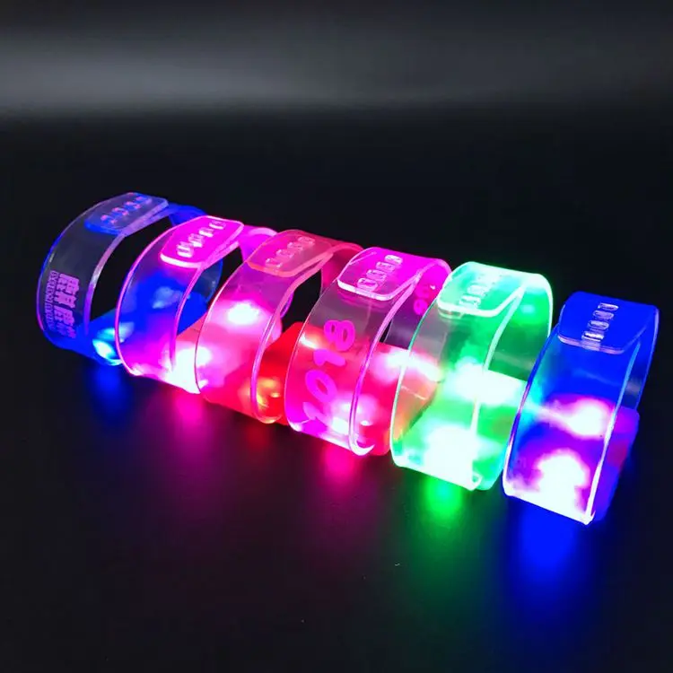 Wholesale colorful light up flashing led bracelet for party