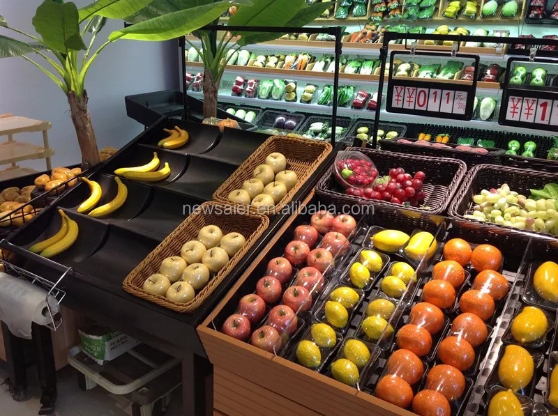 Manufacture of banana display shelf riser for supermarket or fruit store display with adjust angle