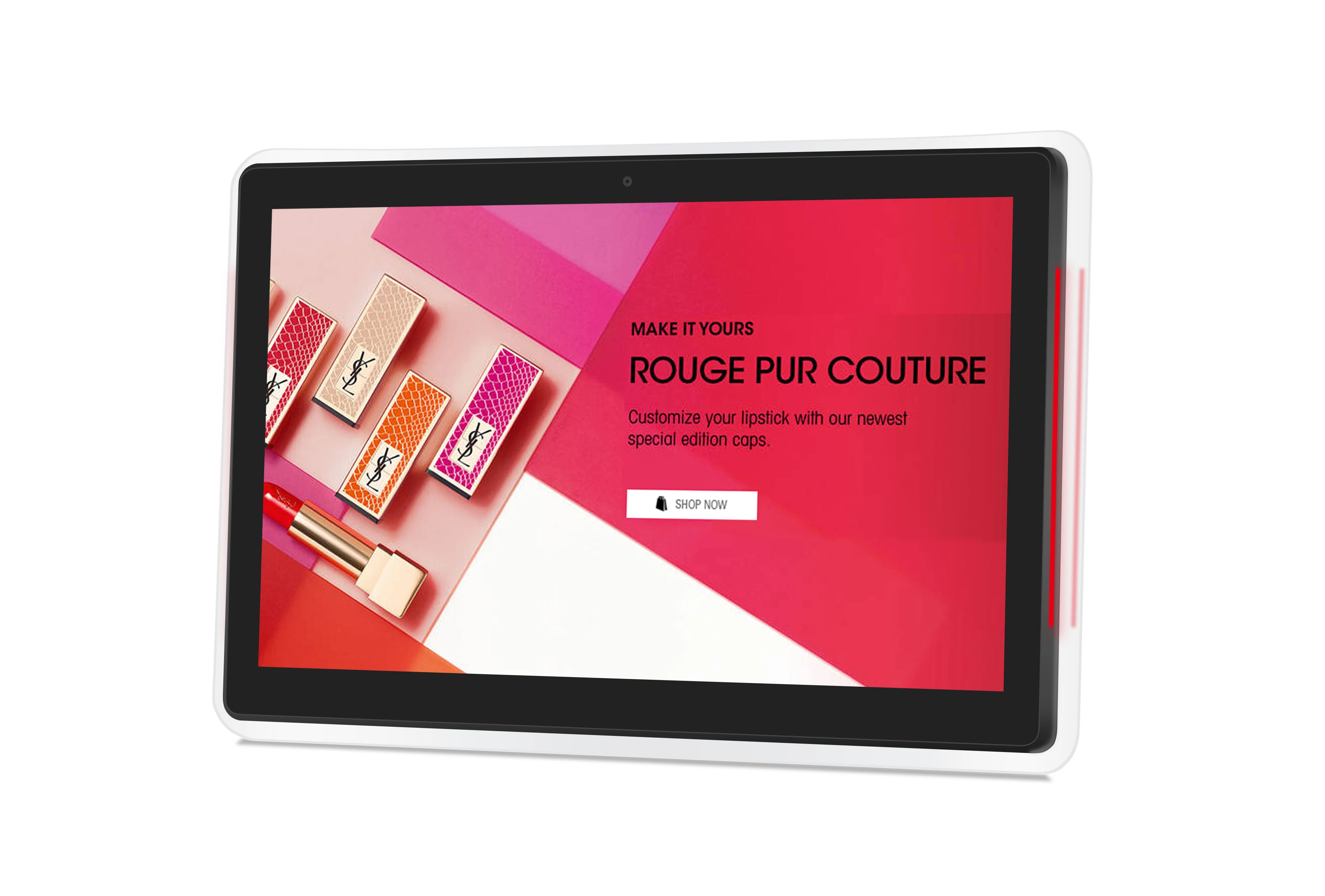 15.6 inch Meeting Room Digital Signage RK3288 Touch Screen Tablet With LED Light Bar