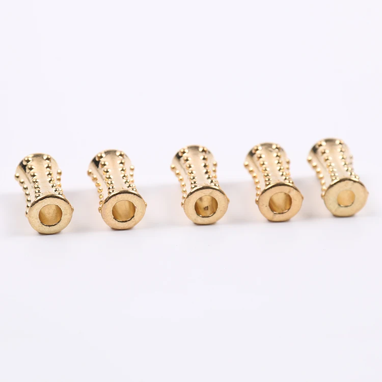 Draw rhinestone swimwear metal cord end for garments