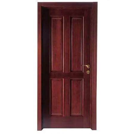 flat modern simple interior wood door for hotel DR-044