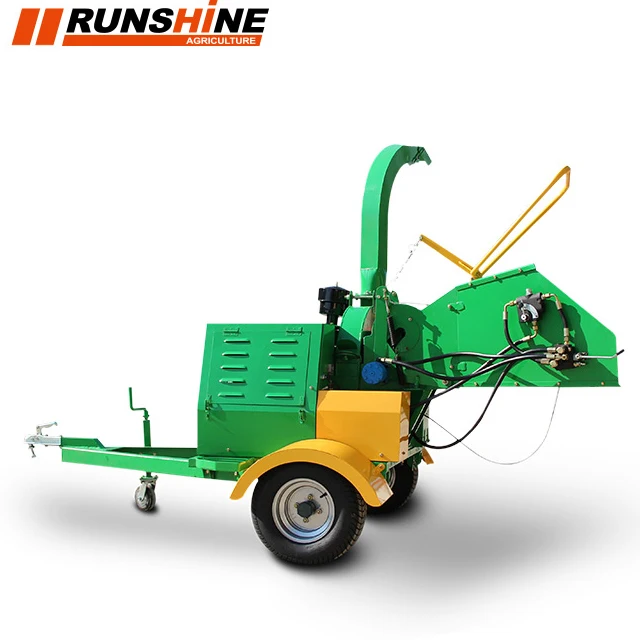 CE approved forestry machinery 22hp cheap diesel wood chipper