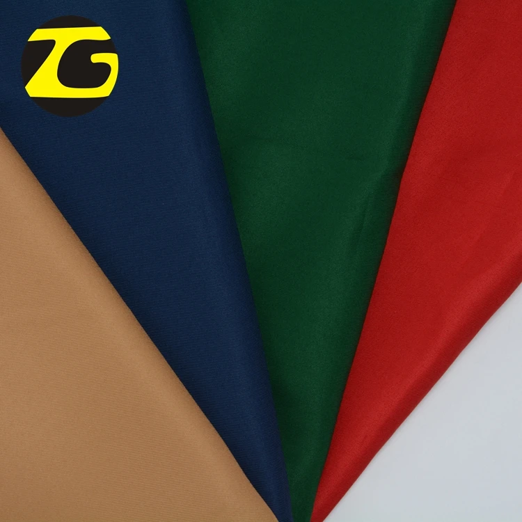 Solid dyed gabardine 100% polyester twill uniform fabric