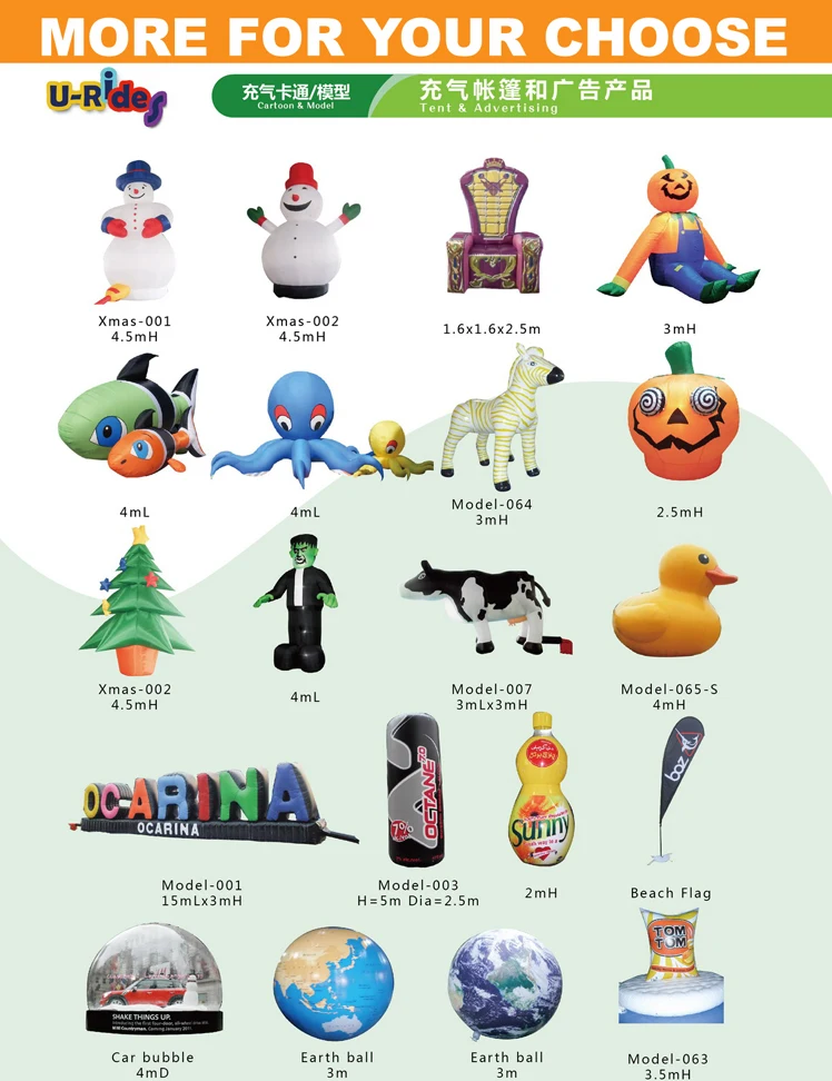 Chef Cartoon Cooker cartoon Guide Board Style Inflatable Air Dancer For Advertising