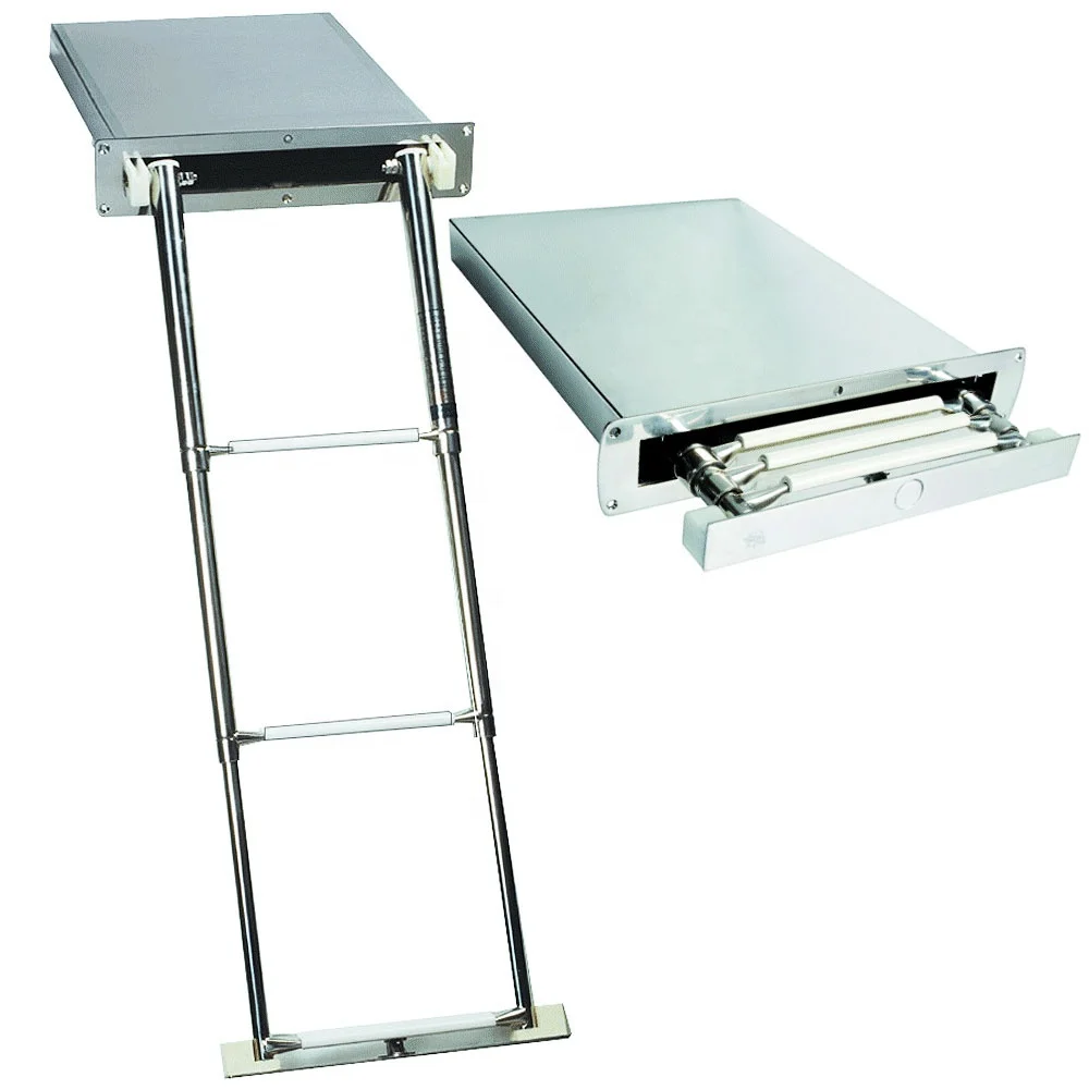 2019 wholesale 3 step marine box telescopic sport swim ladder for sale