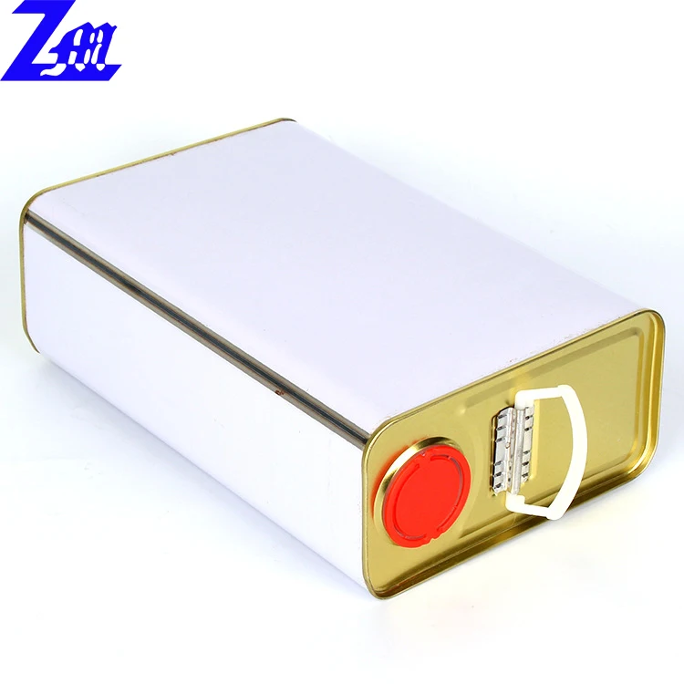 Металлическая жестяная/жестяная канистра объемом 5 литров для