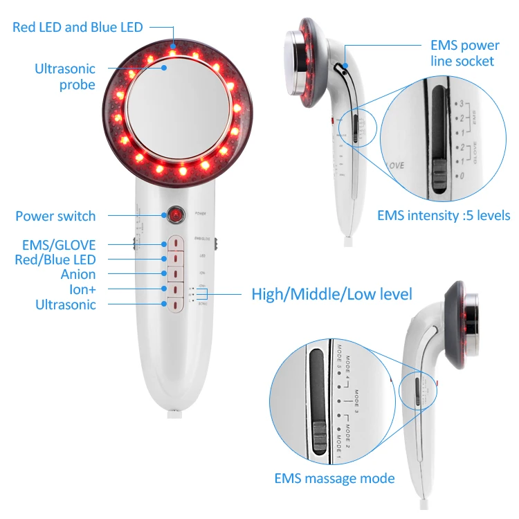 Tuying home use Ultrasonic Slimming Machine Shaping Body Care face lift device