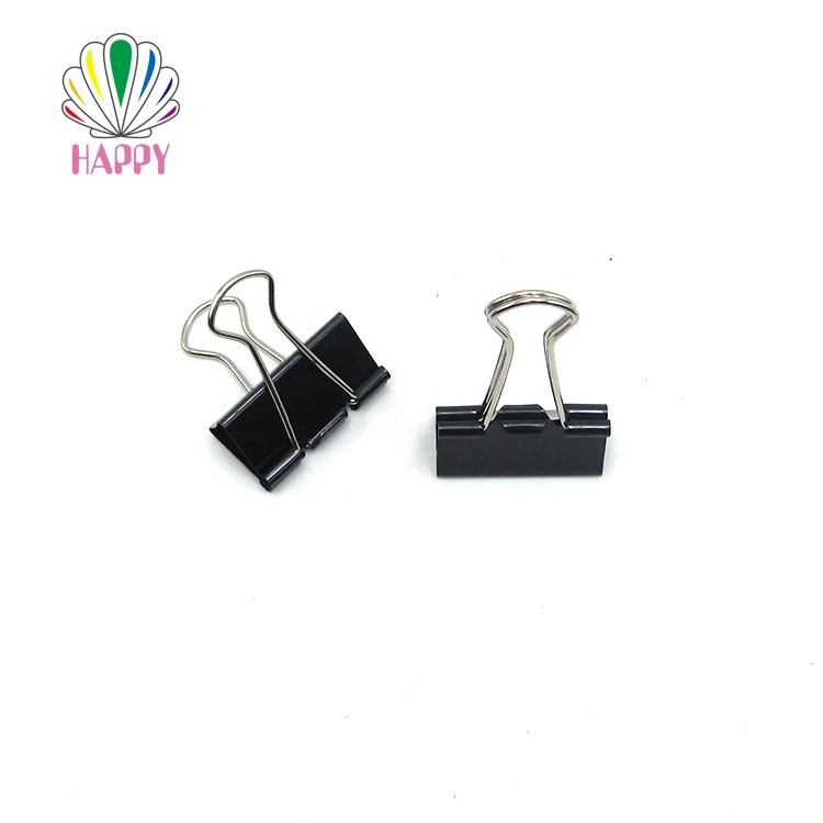 Black Long Tail Clip Steel Binder Notes Letter Paper Clip Holder School Office Metal Binder Clips 32MM
