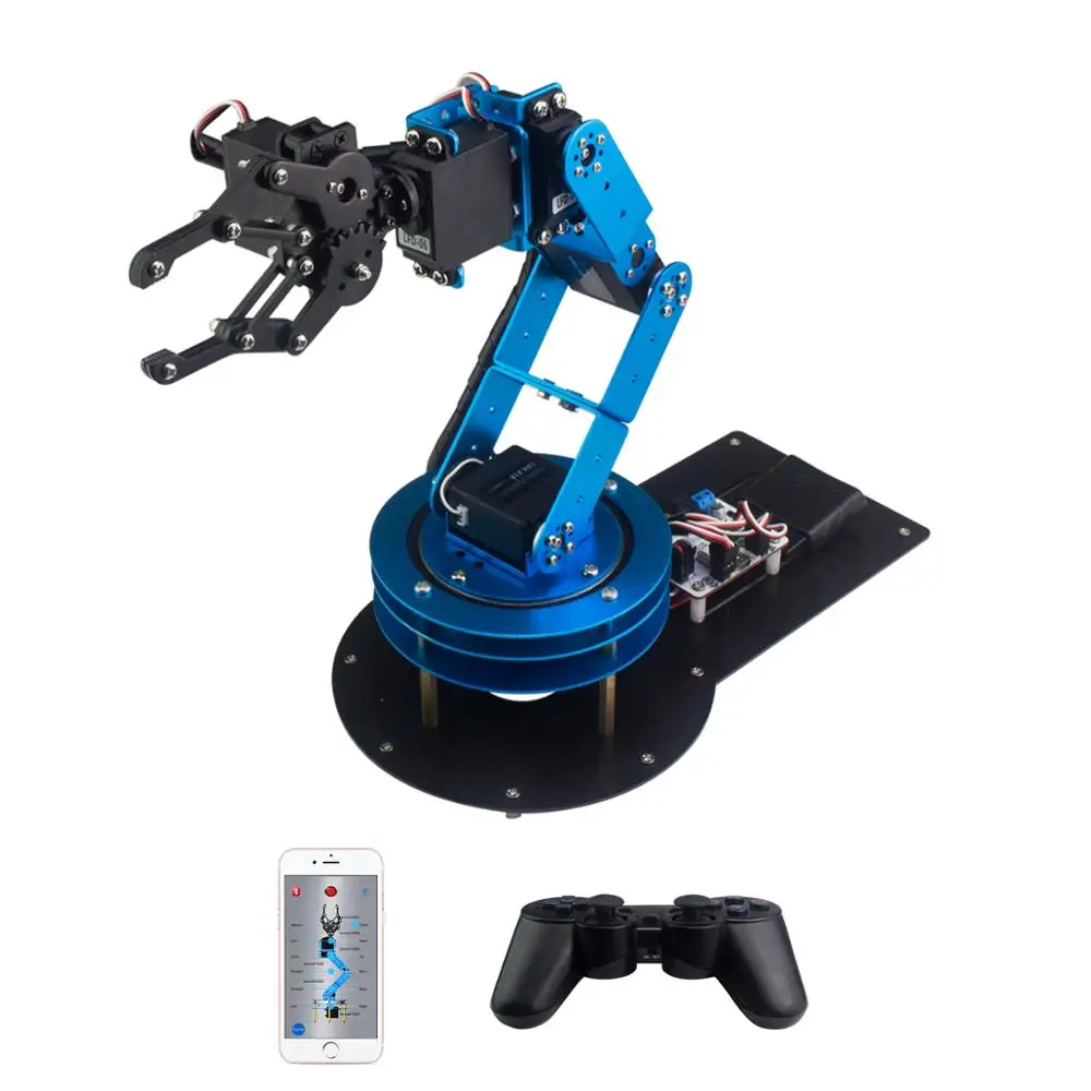 Hiwonder pro arm assembly educational sceince robotic arm kit STEM electric control automatic robotic arm