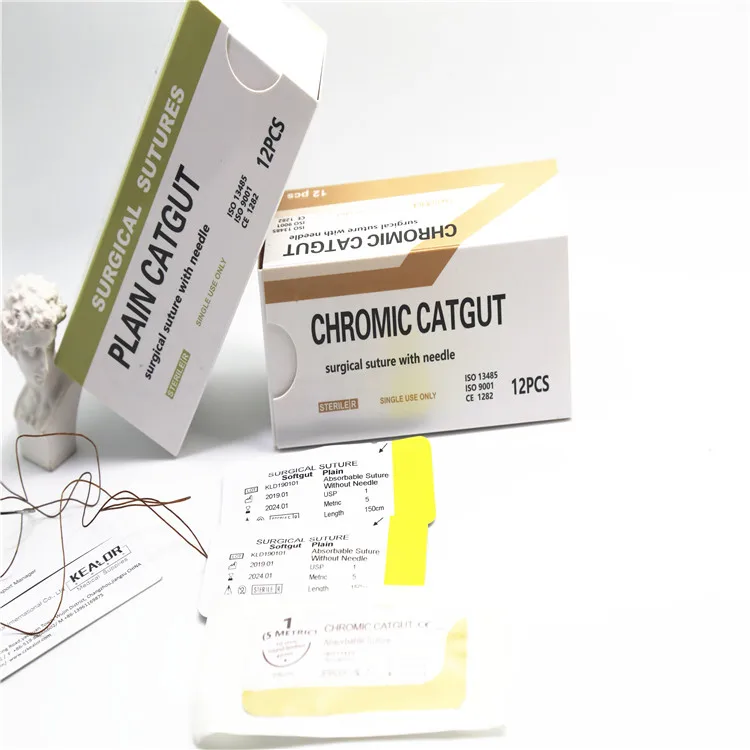 cheap needle with thread 1 0 surgical body stitching nylon suture