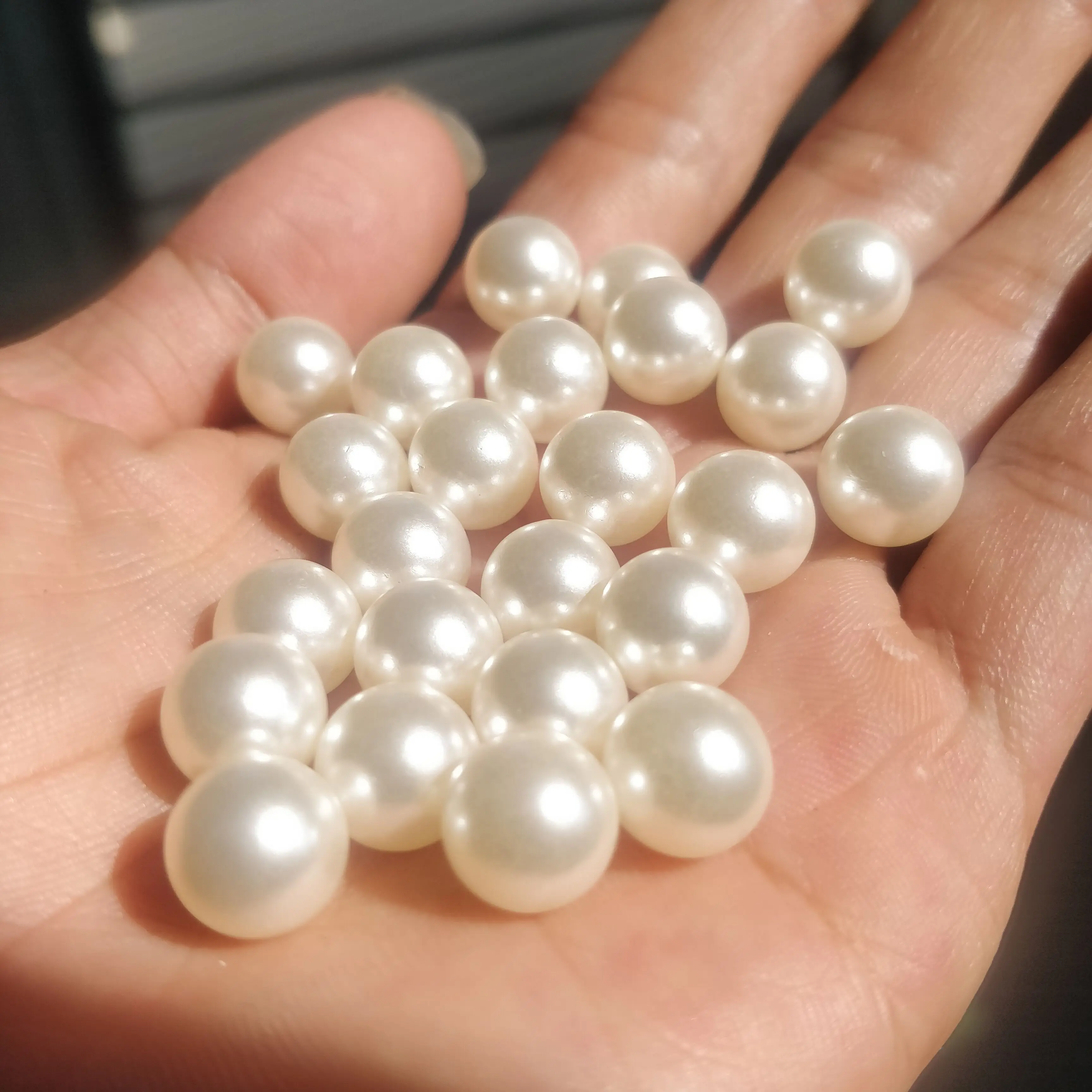 Factory wholesale good quality pp and abs loose  plastic pearls