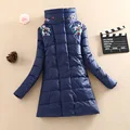 2016 Winter Latest Fashion Ladies Coat Solid color Loose Big yards Leisure Keep Warm Women Medium
