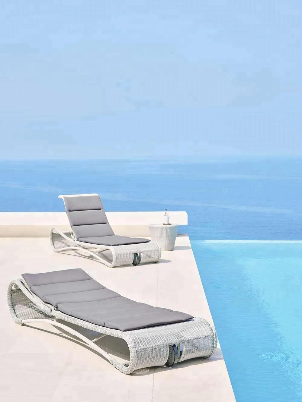 Outdoor Beach aluminium outdoor pool sun lounger