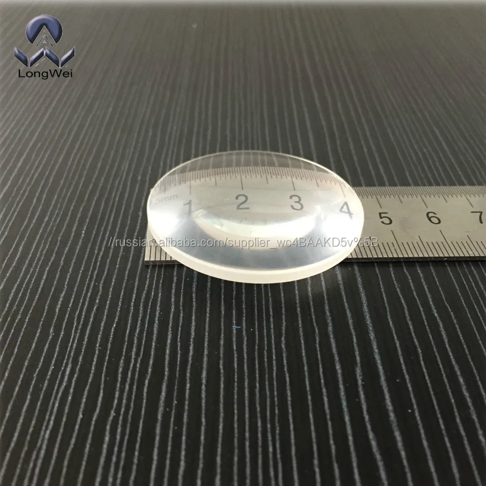 bk7 diameter 40mm biconvex double convex lens edge for optics stores, telescope, high quality.