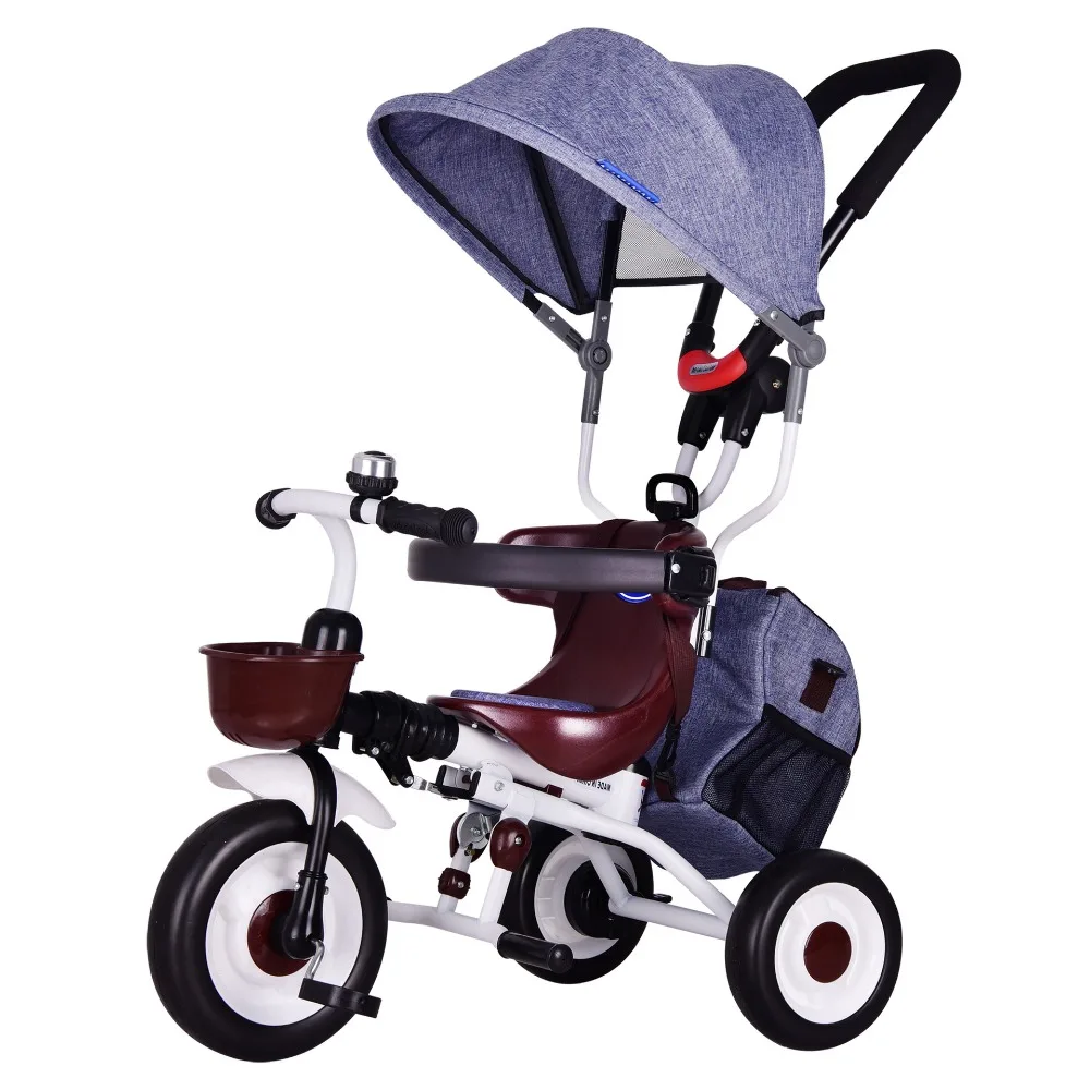 2023 cheap price small toddler cycle with canopy / four in one kids tricycle / baby tricycle children bicycle with high quality