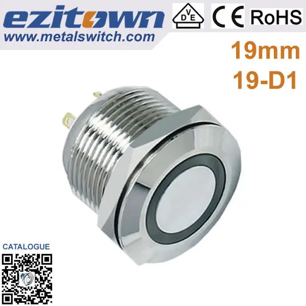 ring type 19-d1 led button switch