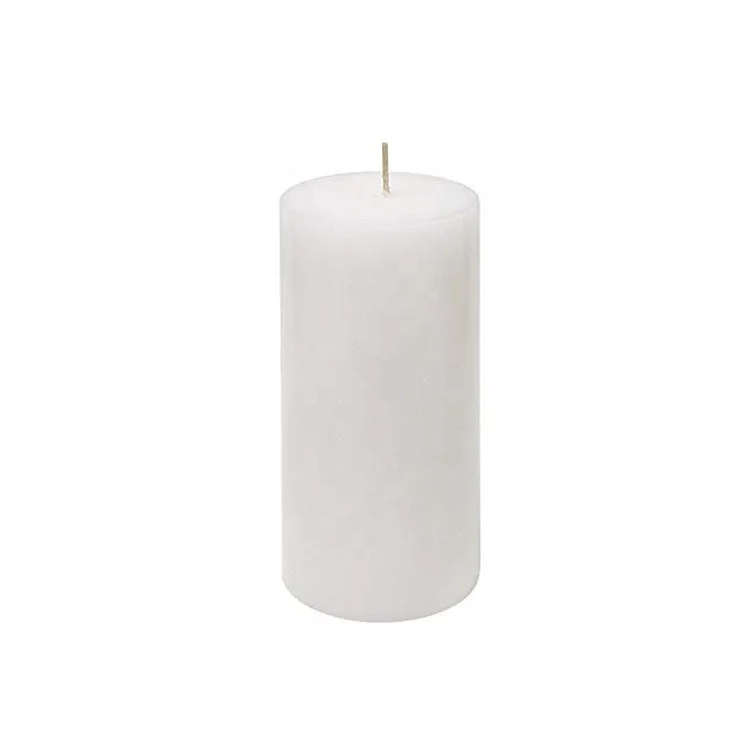 Mega Unscented Hand Poured Round Premium Decor Pillar Candle