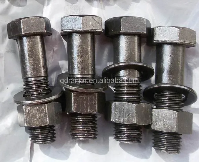 iso9014=din931 M8-M30 Black painted hex head bolts