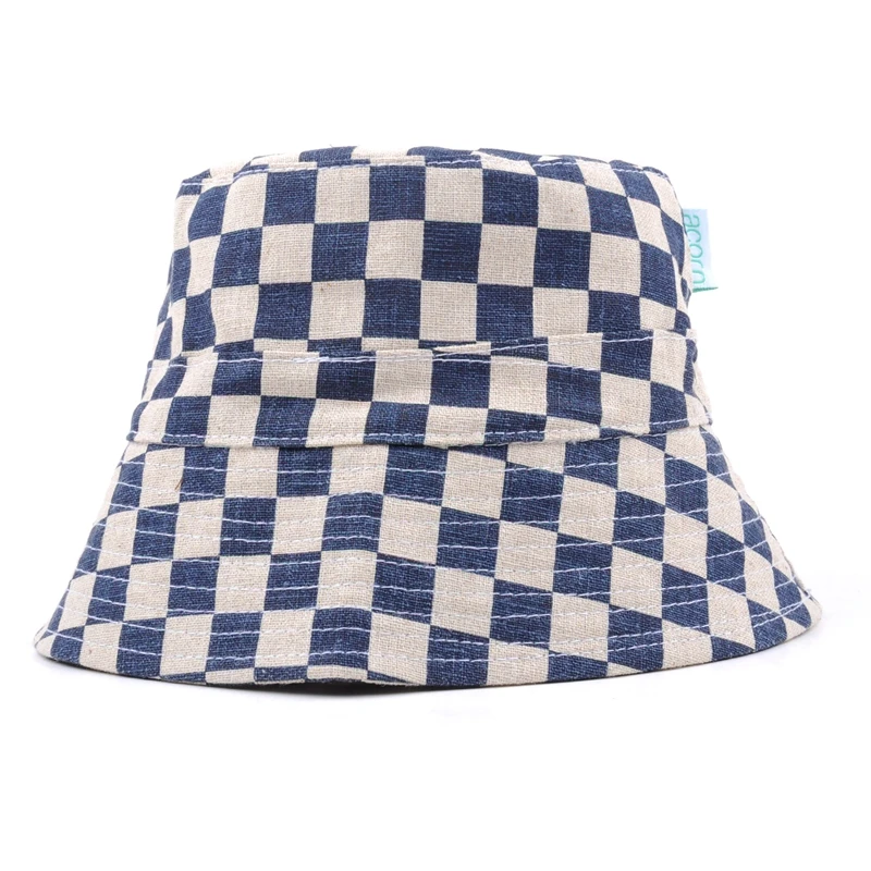 Spring adult cotton plain blank fisherman bucket hat custom